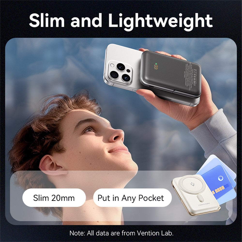 VENTION FHN Series 10000mAh Magnetic Wireless Charging Power Bank 20W Fast Charging Portable Charger