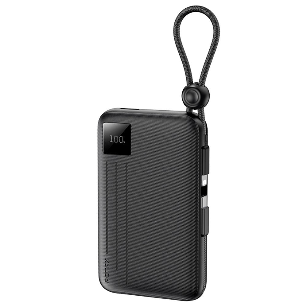 REMAX FC-13 22.5W Fast Charging 10000mAh Power Bank with Built In Type C + iP Cables Portable Charger