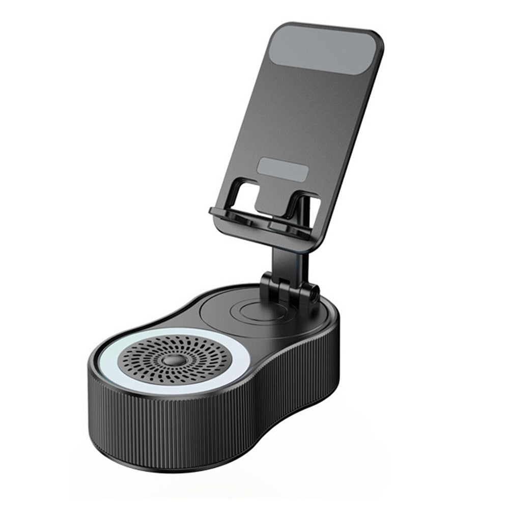 3-in-1 Bluetooth Speaker, Phone Stand & Power Bank – Ambient Light