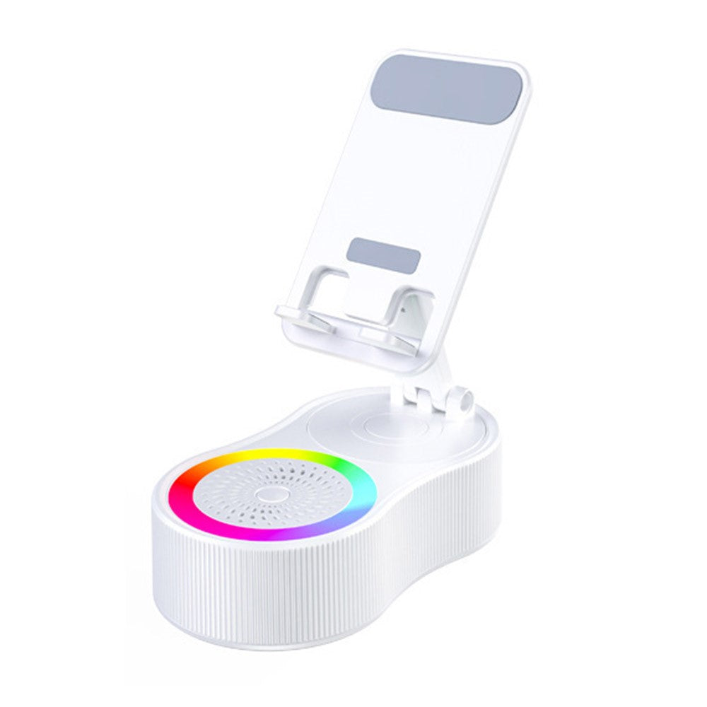 3-in-1 Bluetooth Speaker, Phone Stand & Power Bank – Ambient Light