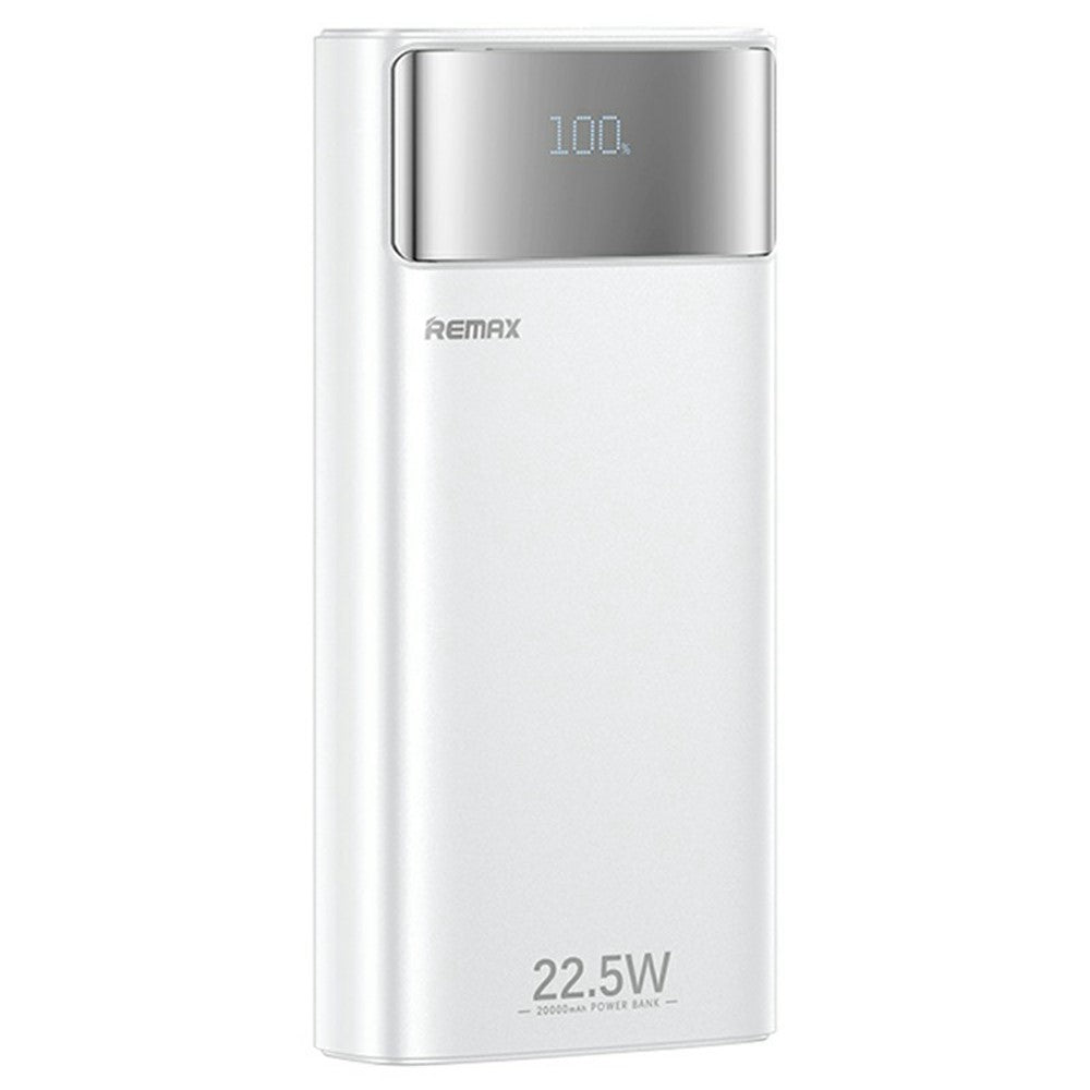 REMAX FC-12 Portable 20000mAh Power Bank Built In Type C  /  USB  /  iP Cables with LED Flashlight