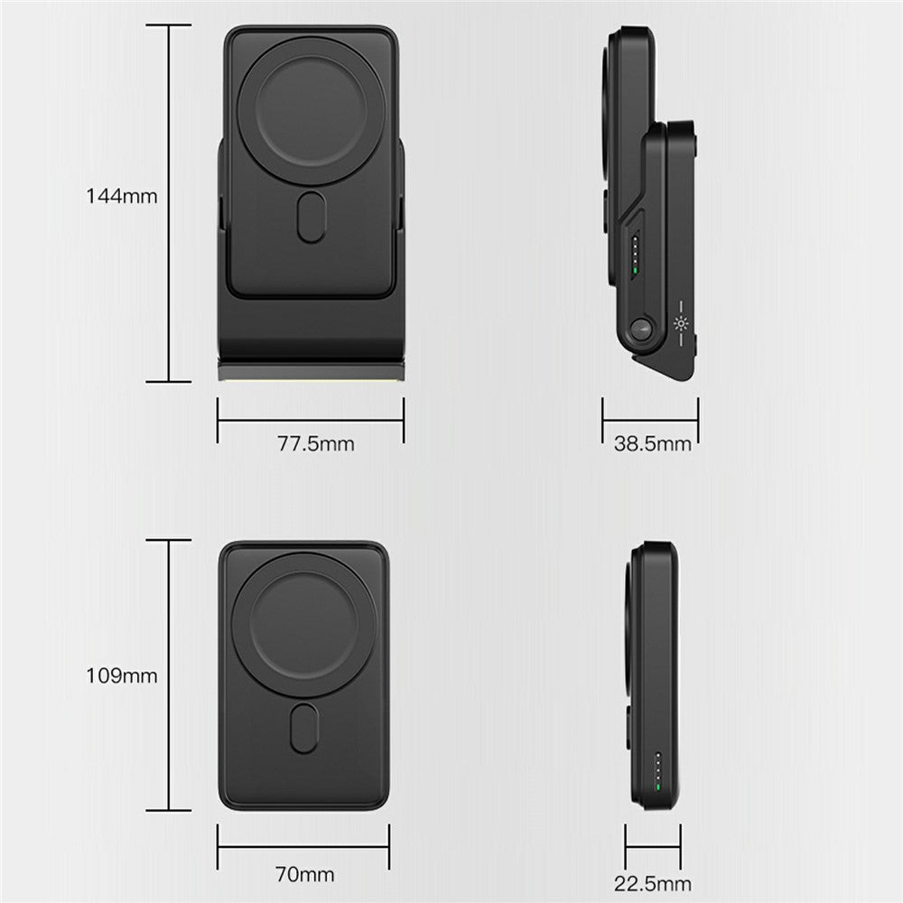 3-in-1 Magnetic Wireless Charger with 10000mAh Power Bank – Phone, Watch & Earphone