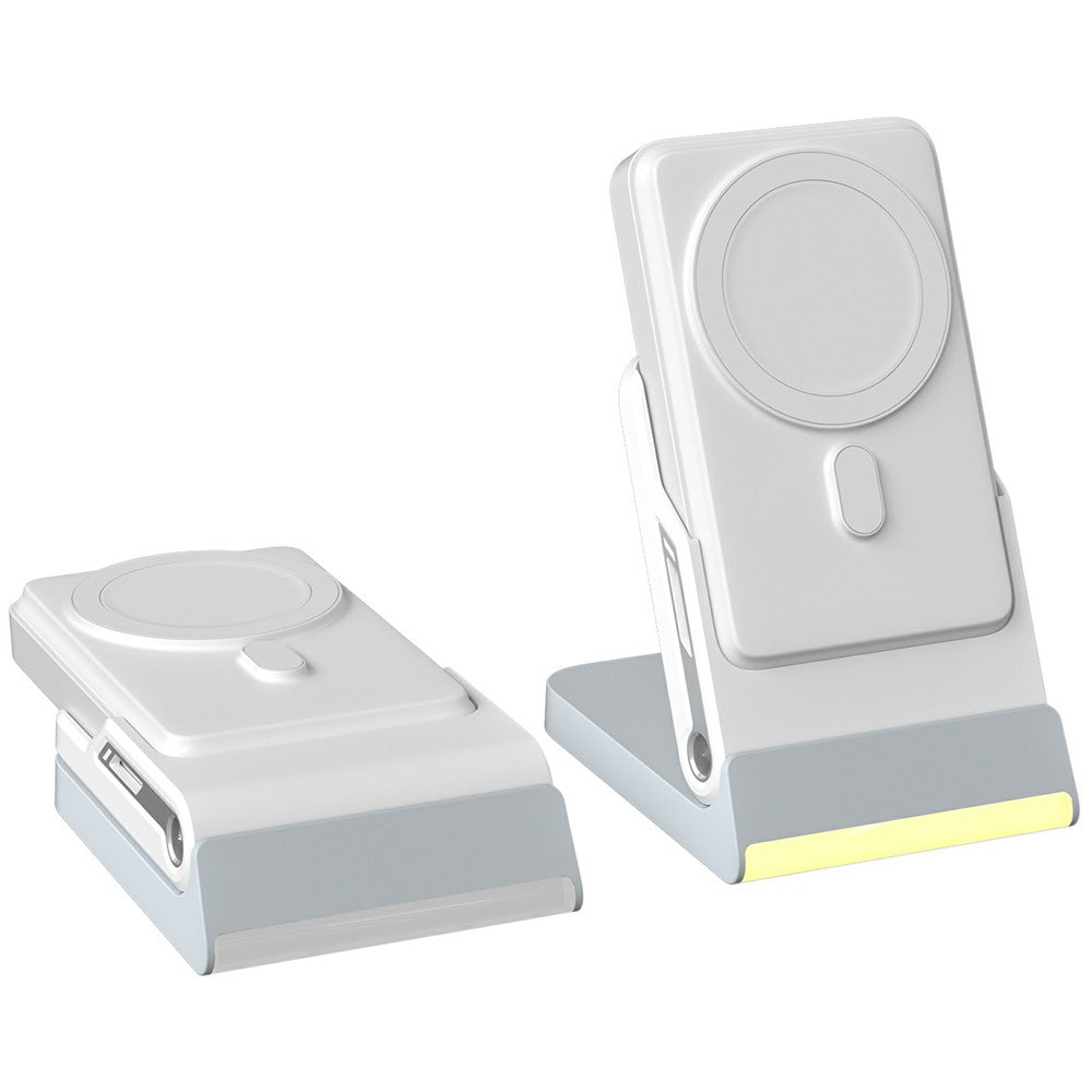3-in-1 Magnetic Wireless Charger with 10000mAh Power Bank – Phone, Watch & Earphone