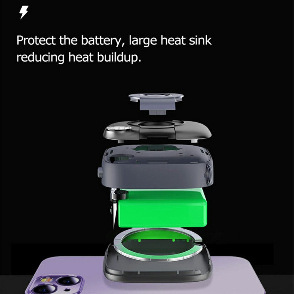 E49B Camera Shape 10000mAh Magnetic Power Bank 15W Wireless Charging Phone Charger