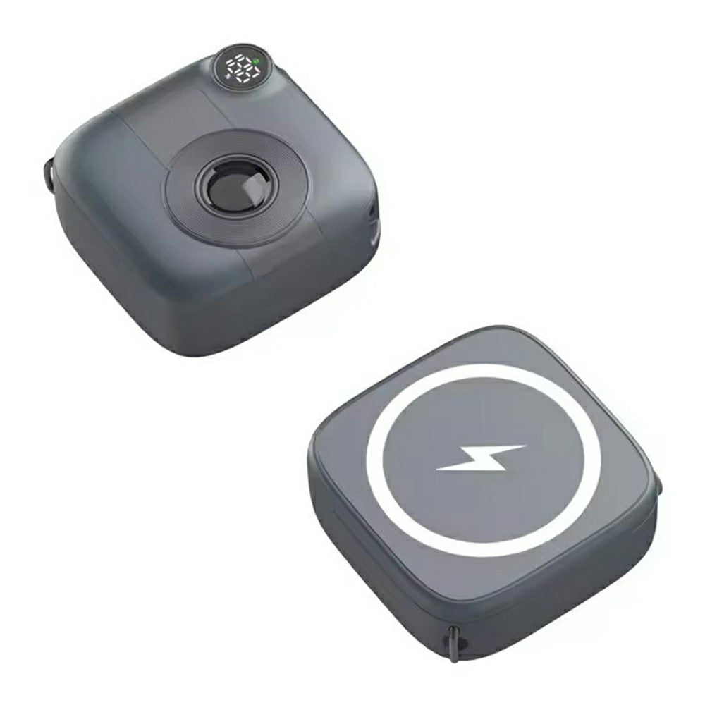 E49B Camera Shape 10000mAh Magnetic Power Bank 15W Wireless Charging Phone Charger