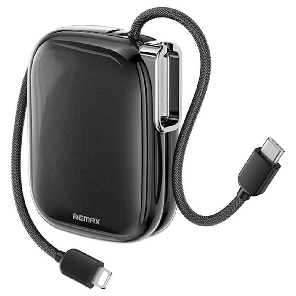 REMAX FP-38 10000mAh Power Bank QC 22.5W Fast Charging Portable Charger with Built-in Cable