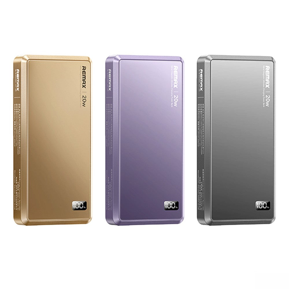 REMAX FP-36 PD20 5000mAh Digital Display Power Bank Fast Charging Magnetic Wireless Charger