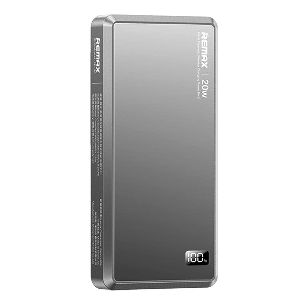 REMAX FP-36 PD20 5000mAh Digital Display Power Bank Fast Charging Magnetic Wireless Charger