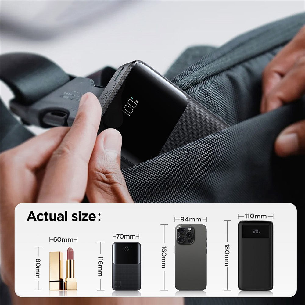 JOYROOM R-QP192 20000mAh Power Bank 22.5W Fast Charging Digital Display Mini Portable Charger