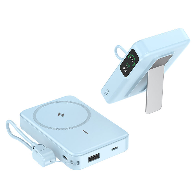 C56 10000mAh Magnetic Wireless Power Bank 15W Fast Charging Portable Charger with Detachable Type-C Cable