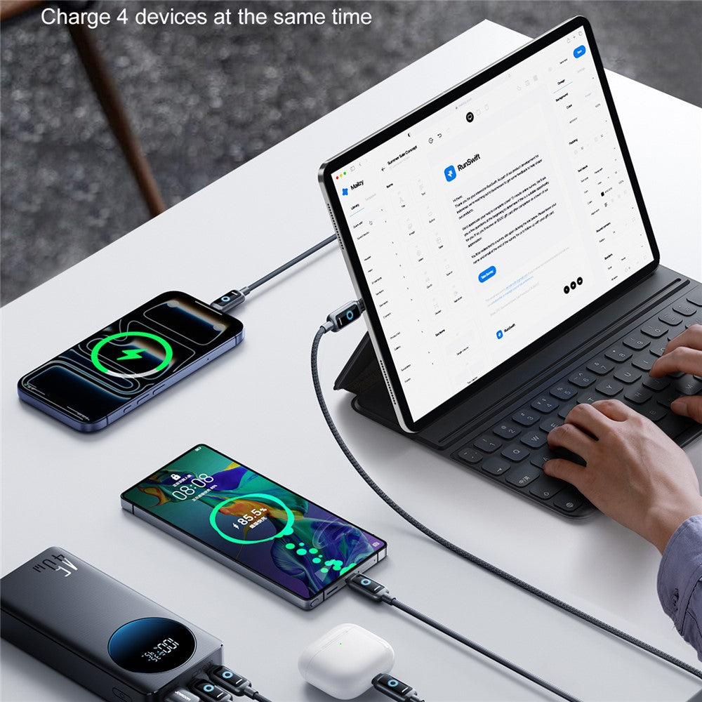 JOYROOM JR-PBF02 Pro 20000mAh Power Bank 45W Fast Charging Digital Display Portable Charger with 4 Port Output