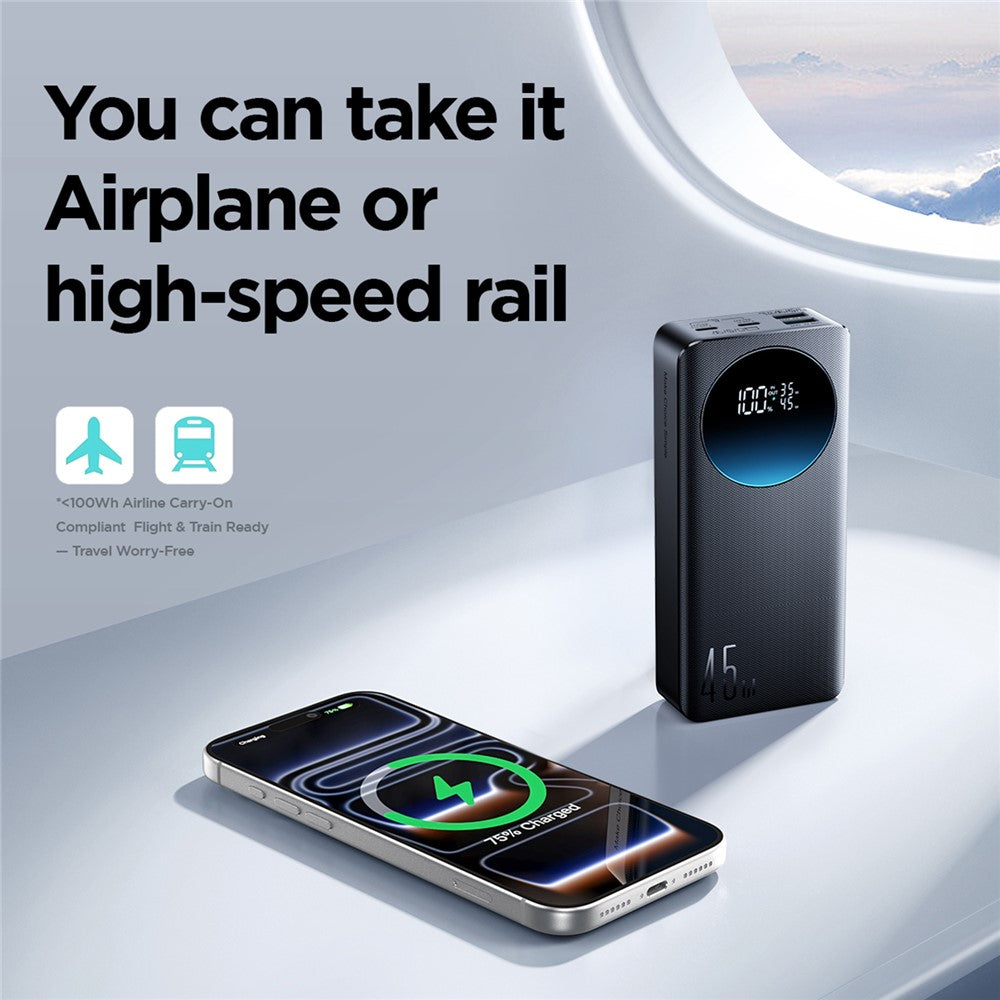 JOYROOM JR-PBF02 Pro 20000mAh Power Bank 45W Fast Charging Digital Display Portable Charger with 4 Port Output