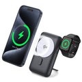 MP07 Qi2 10000mAh 3-in-1 Magnetic Power Bank Built-in Cable Wireless Charger for iPhone AirPods Apple Watch