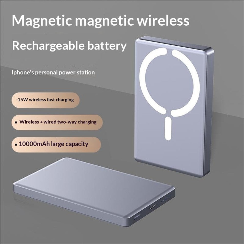 C26 10000mAh Magnetic Power Bank 15W Wireless Charging Portable Charger for Outdoor Travel