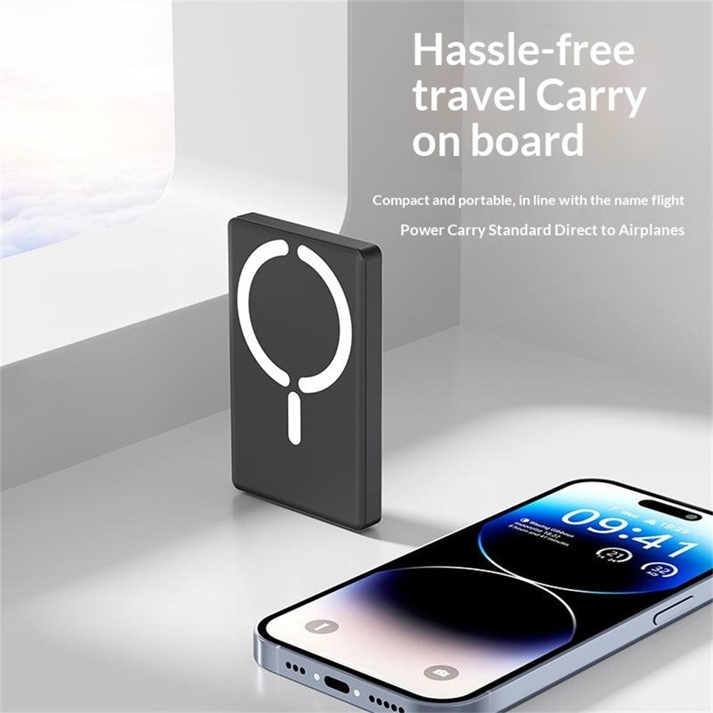 C26 10000mAh Magnetic Power Bank 15W Wireless Charging Portable Charger for Outdoor Travel