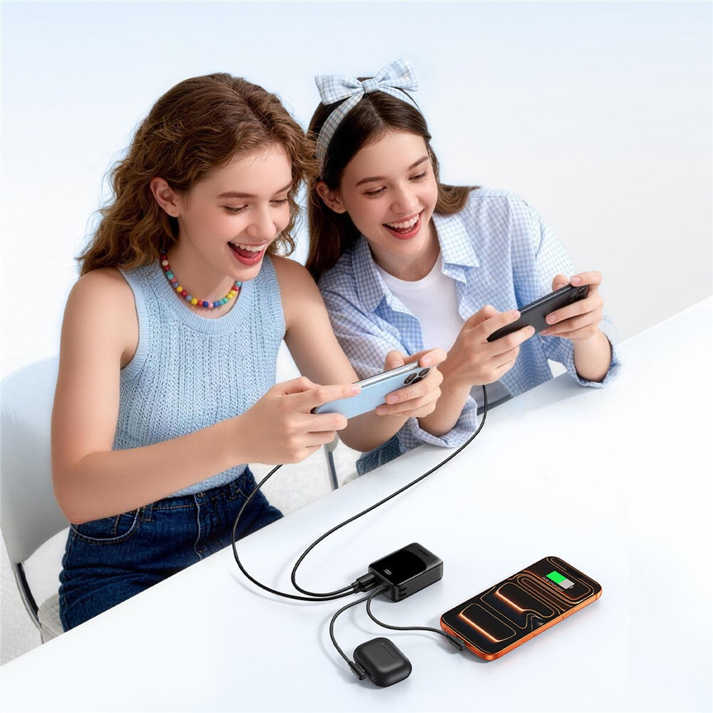 JOYROOM JR-PC1 Power Bank 10000mAh 22.5W Fast Charging with Built-in Dual Cables