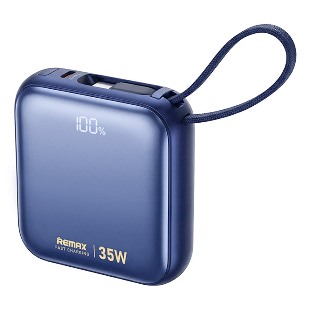 REMAX AS-181-35 Power Bank 10000mAh PD 35W Fast Charging Battery Pack with Built-in Type-C IP Cables