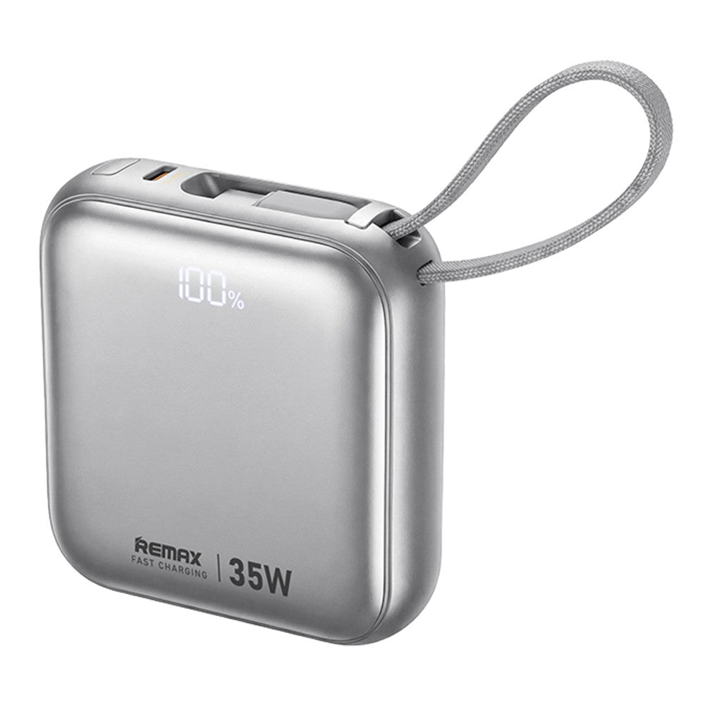 REMAX AS-181-35 Power Bank 10000mAh PD 35W Fast Charging Battery Pack with Built-in Type-C IP Cables