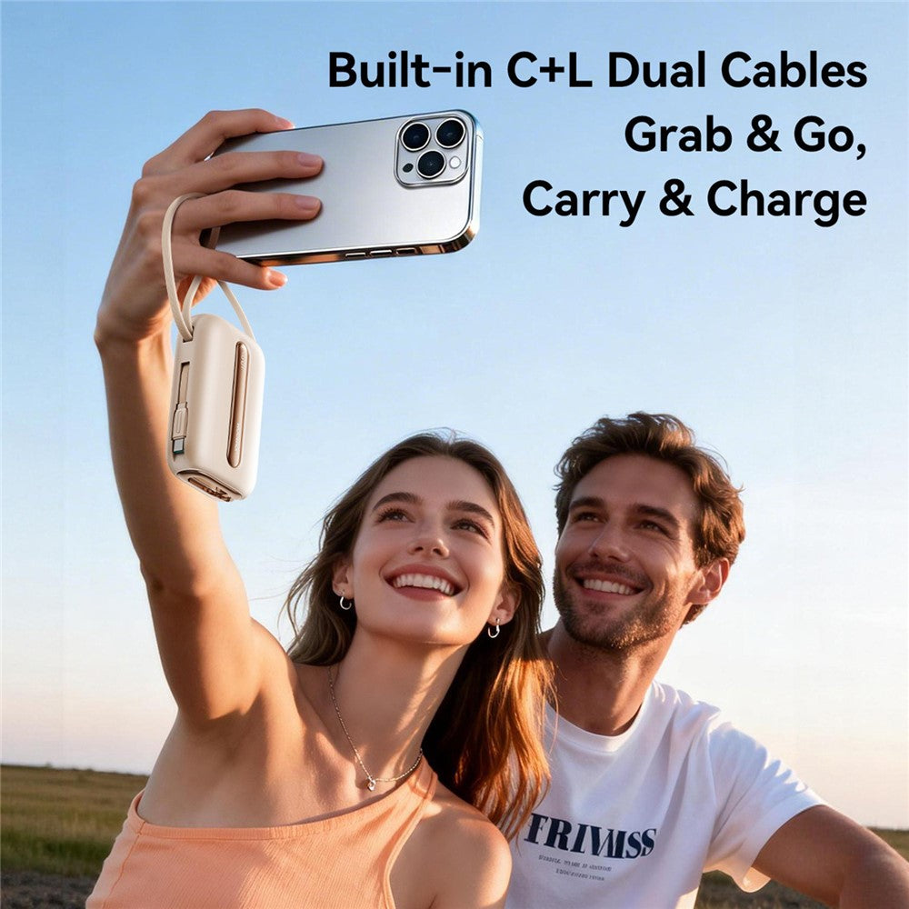 JOYROOM JR-L012 Ultra 20000mAh Power Bank 45W Fast Charging Portable Charger Built-in Type-C + iP Cables