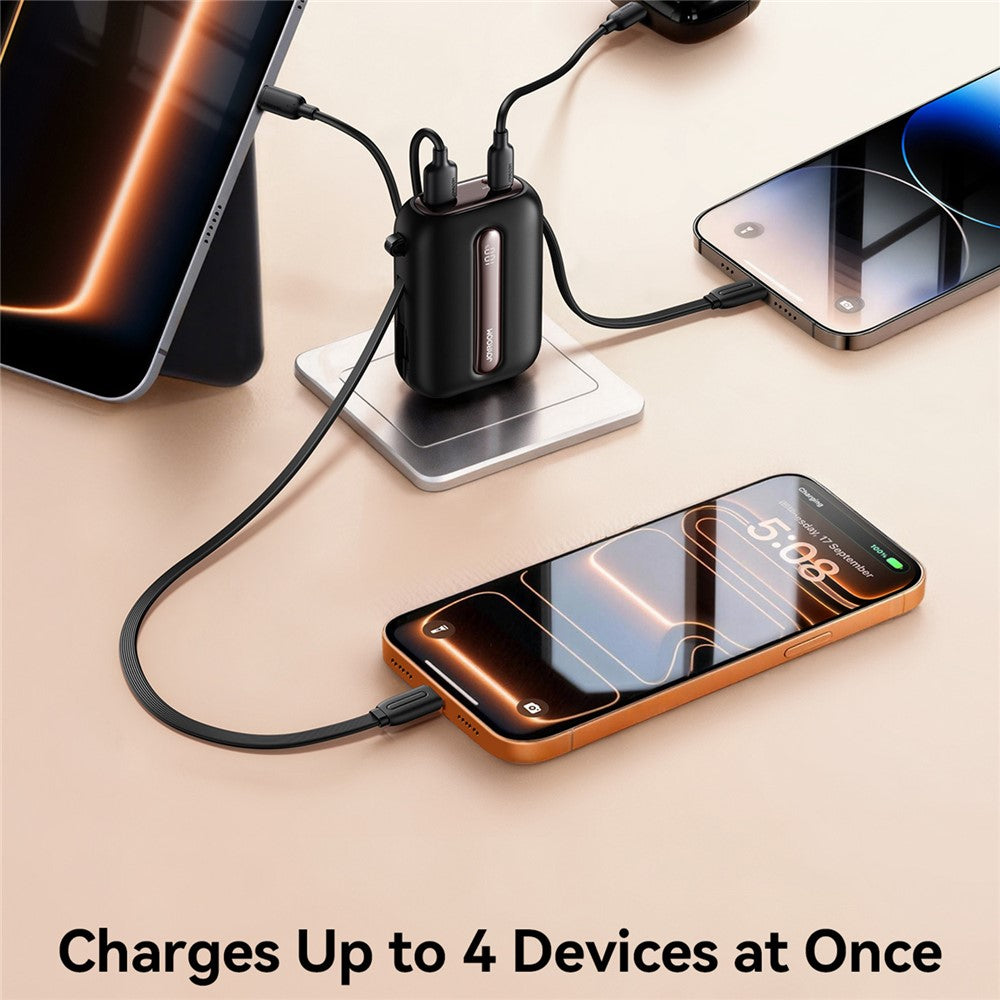 JOYROOM JR-L012 Ultra 20000mAh Power Bank 45W Fast Charging Portable Charger Built-in Type-C + iP Cables