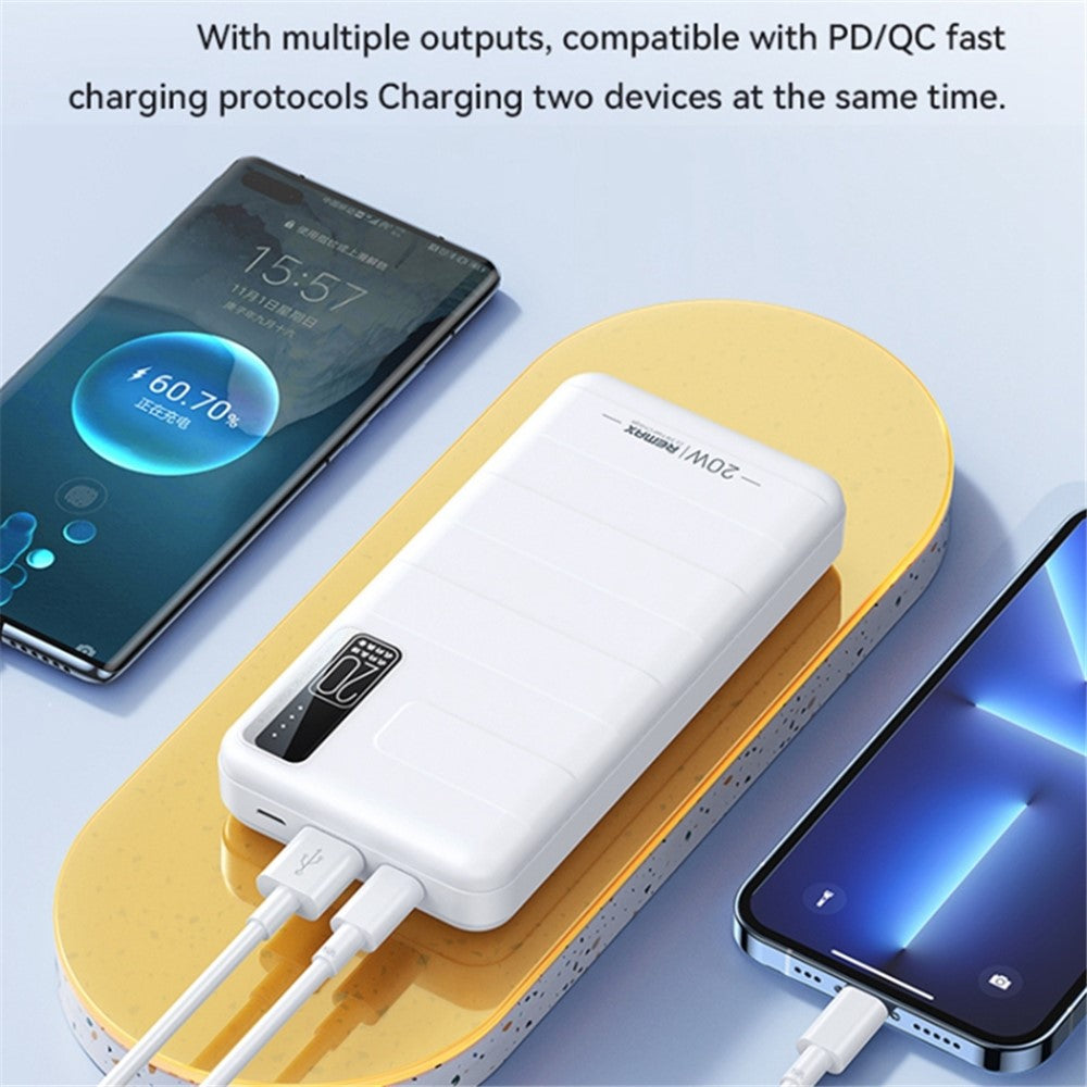 REMAX RPP-316 20W+22.5W PD+QC Fast Charging Power Bank 20000mAh Portable Phone Charger