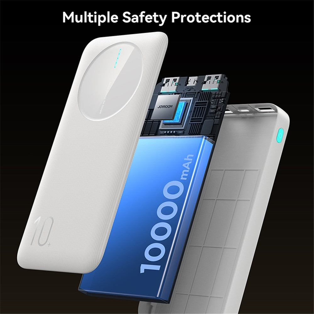 JOYROOM JR-PBF12 10000mAh Power Bank Ultra-Thin Type-C Dual Way Charging Phone External Battery