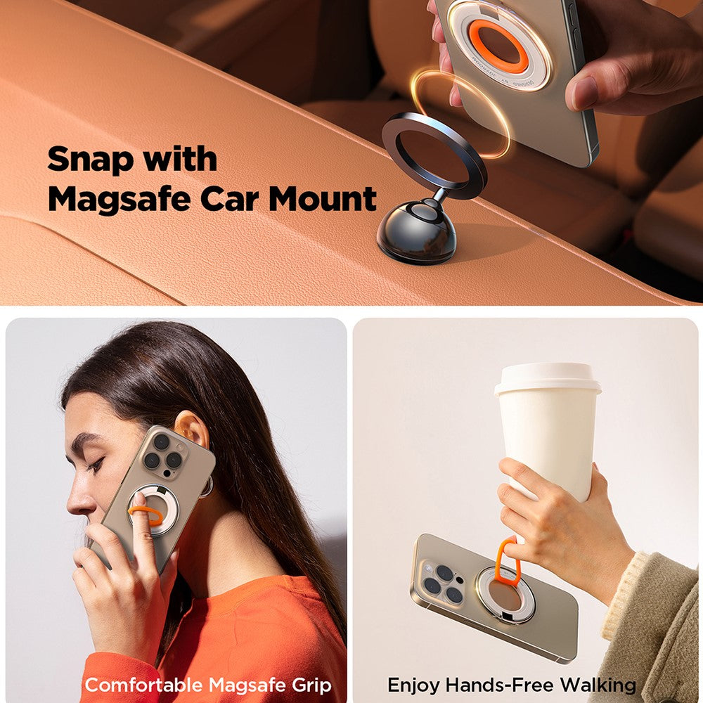JOYROOM JR-ZS383 Magnetic Kickstand Compatible with Magsafe Grip Phone Holder Finger Ring Stand