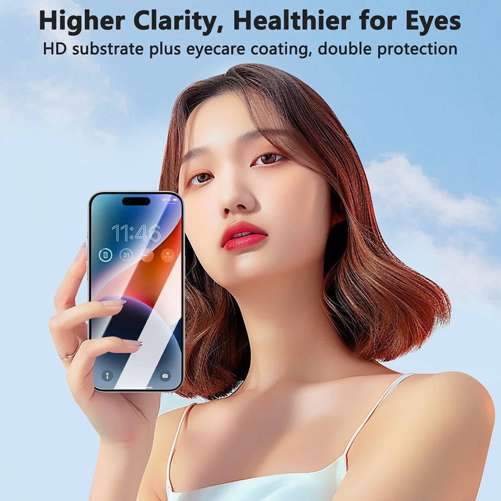 JOYROOM JR-MQS0611 For iPhone Air Screen Protector Eye Protection 2.5D Silk Printing High Aluminium-Silicon Glass Film