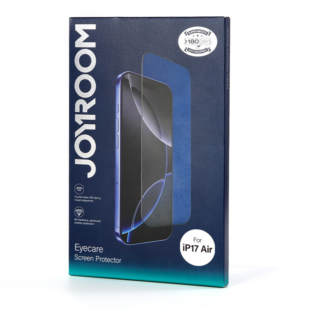 JOYROOM JR-MQS0611 For iPhone Air Screen Protector Eye Protection 2.5D Silk Printing High Aluminium-Silicon Glass Film