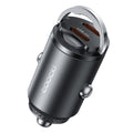 TOOCKI Dual USB-C Car Charger – 45W Fast Charging with Pull Ring