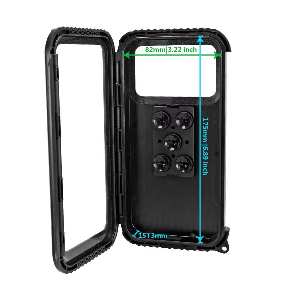 Motorcycle Bike Electric Scooter Phone Mount Rearview Mirror Holder Waterproof Case