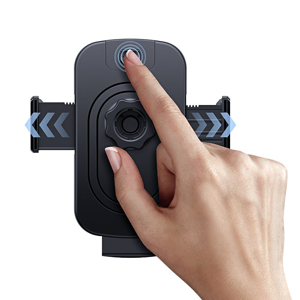 USAMS ZJ085 Air Vent Car Phone Holder One Touch Lock Release Rotating Phone Mount with Alloy Hook