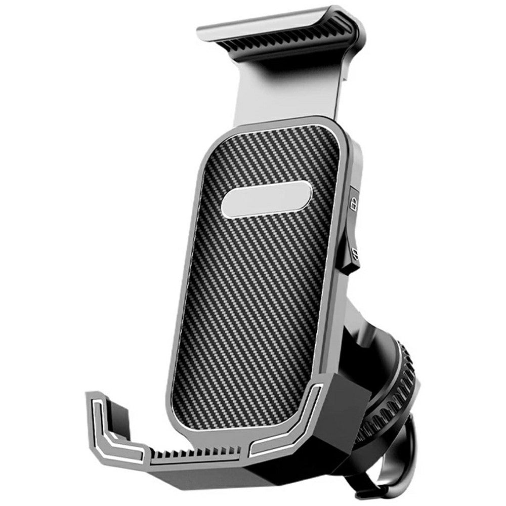 Motorcycle Bike Phone Mount Holder 360 Rotation Universal 4.7-7.1 Inch Adjustable Handlebar Stand