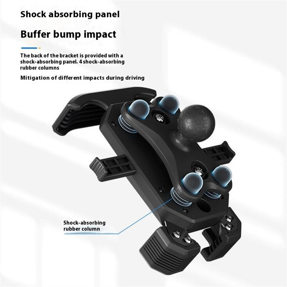 WUPP CS-051A1 Motorcycle Phone Holder Handlebar Mount Bracket for 4-7 inch Phones
