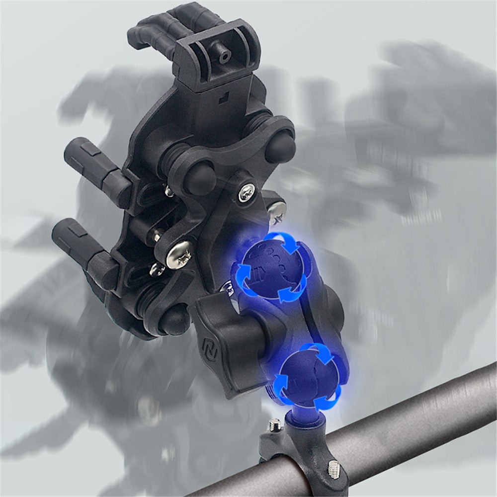 WUPP CS-1990A1 Motorcycle Handlebar Phone Mount Clamp Aluminum Alloy Anti-Shake Bike Phone Holder