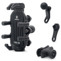 WUPP CS-1990D1 Anti-theft Motorcycle Phone Holder Rearview Mirror Aluminum Alloy Phone Mount Clamp