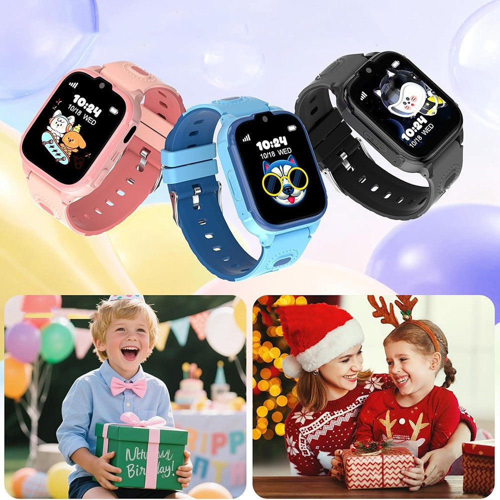 DH28 1.83 Inch Screen 4G Smart Watch for Kids GPS Locator SOS Calling Wristwatch (Europe  /  Asia  /  Africa Version)