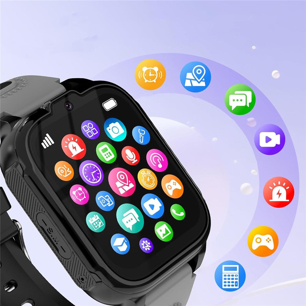 DH28 1.83 Inch Screen 4G Smart Watch for Kids GPS Locator SOS Calling Wristwatch (Europe  /  Asia  /  Africa Version)