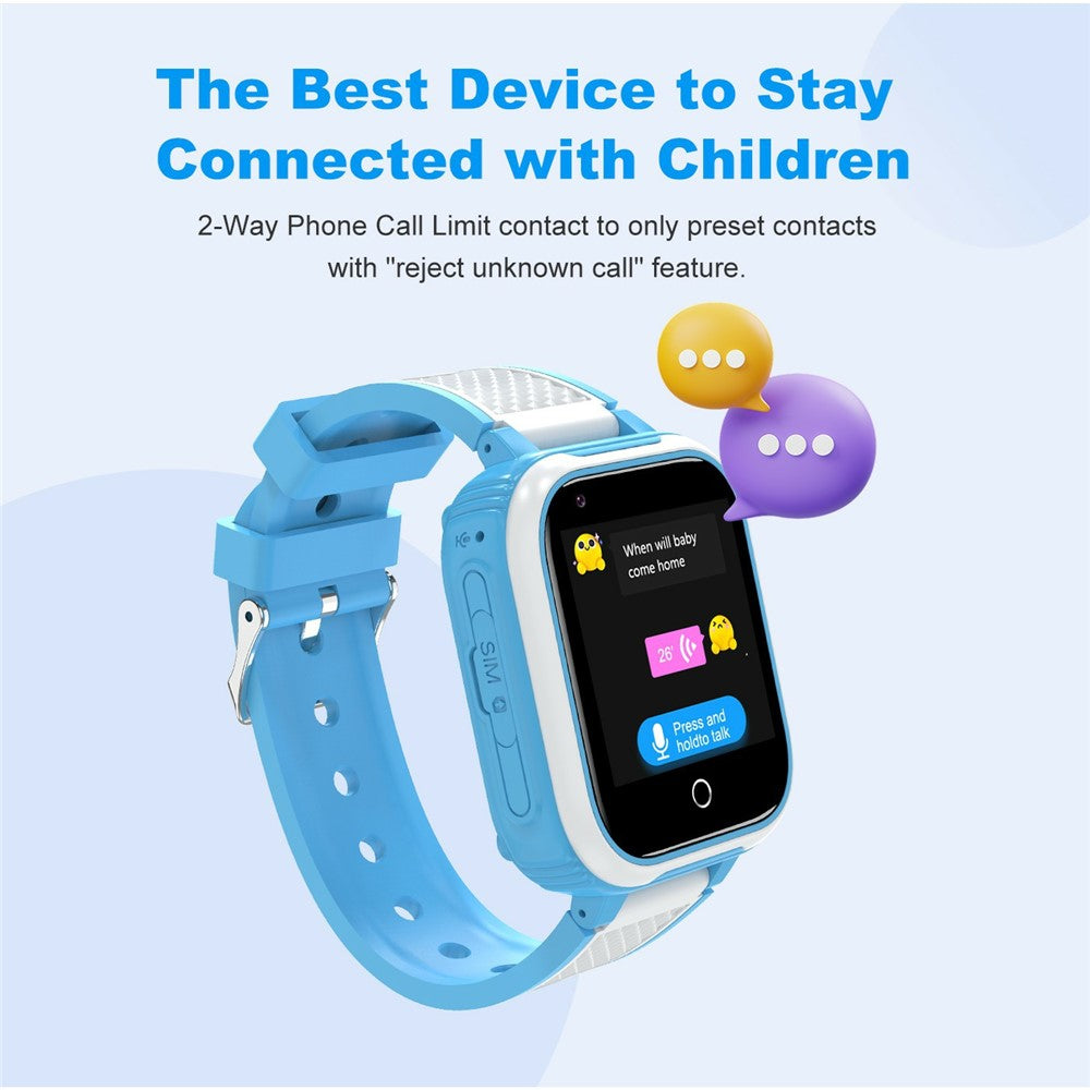 D9 For Kids 4G Video Call Android Smart Watch 1.83 Inch IPS Screen GPS Tracking SOS Children Wristwatch, 2+16GB