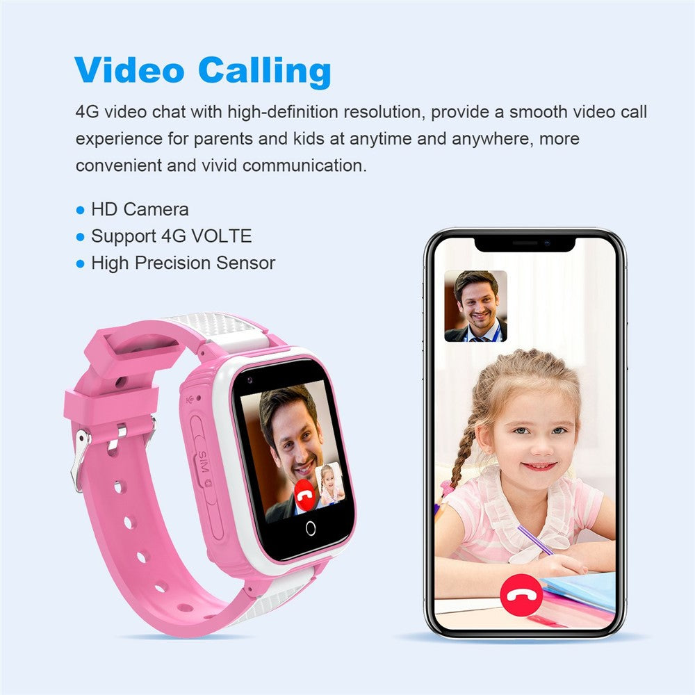 D9 For Kids 4G Video Call Android Smart Watch 1.83 Inch IPS Screen GPS Tracking SOS Children Wristwatch, 2+16GB