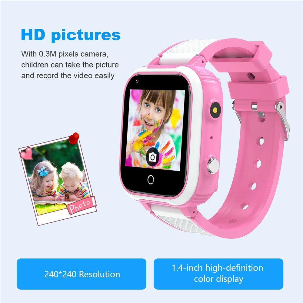 D9 For Kids 4G Video Call Android Smart Watch 1.83 Inch IPS Screen GPS Tracking SOS Children Wristwatch, 2+16GB