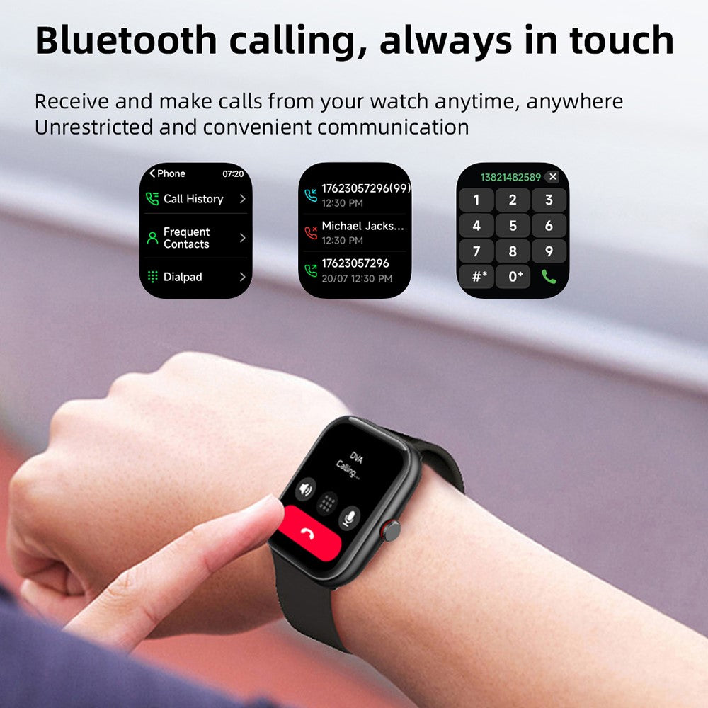 IDW20 1.91 Inch Smartwatch Bluetooth-compatible Calling Watch with Multi-Sport Modes  /  IP68 Waterproof  /  Alexa Voice Control