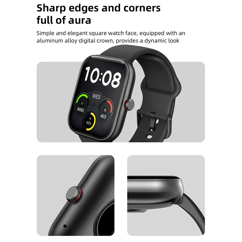 IDW20 1.91 Inch Smartwatch Bluetooth-compatible Calling Watch with Multi-Sport Modes  /  IP68 Waterproof  /  Alexa Voice Control