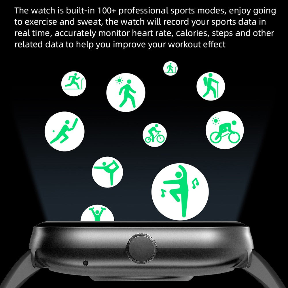 IDW20 1.91 Inch Smartwatch Bluetooth-compatible Calling Watch with Multi-Sport Modes  /  IP68 Waterproof  /  Alexa Voice Control