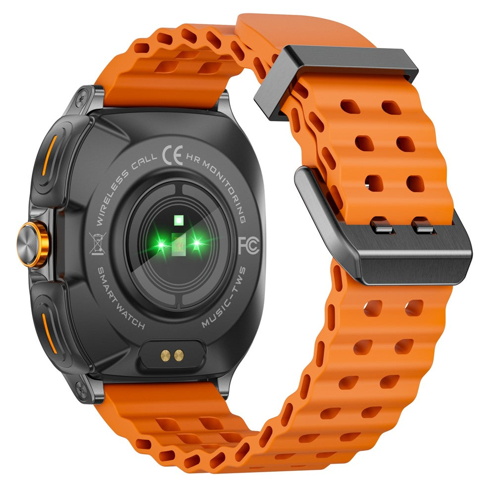 GT98 2 in 1 TWS Earphones 1.53 Inch HD Round Screen Waterproof Sport Smartwatch
