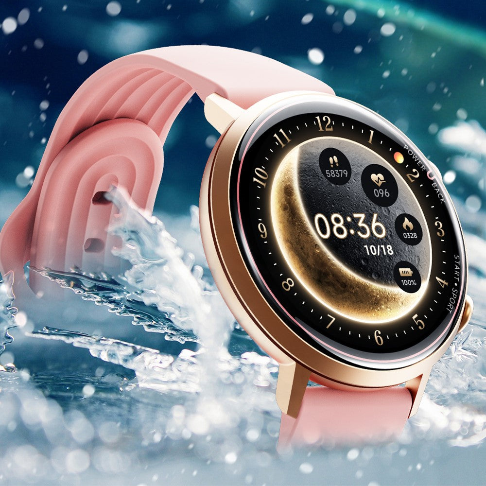 W2 Smart Watch for Women 1.32 Inch AMOLED Screen Health Tracking 5 ATM Waterproof Fitness Tracker