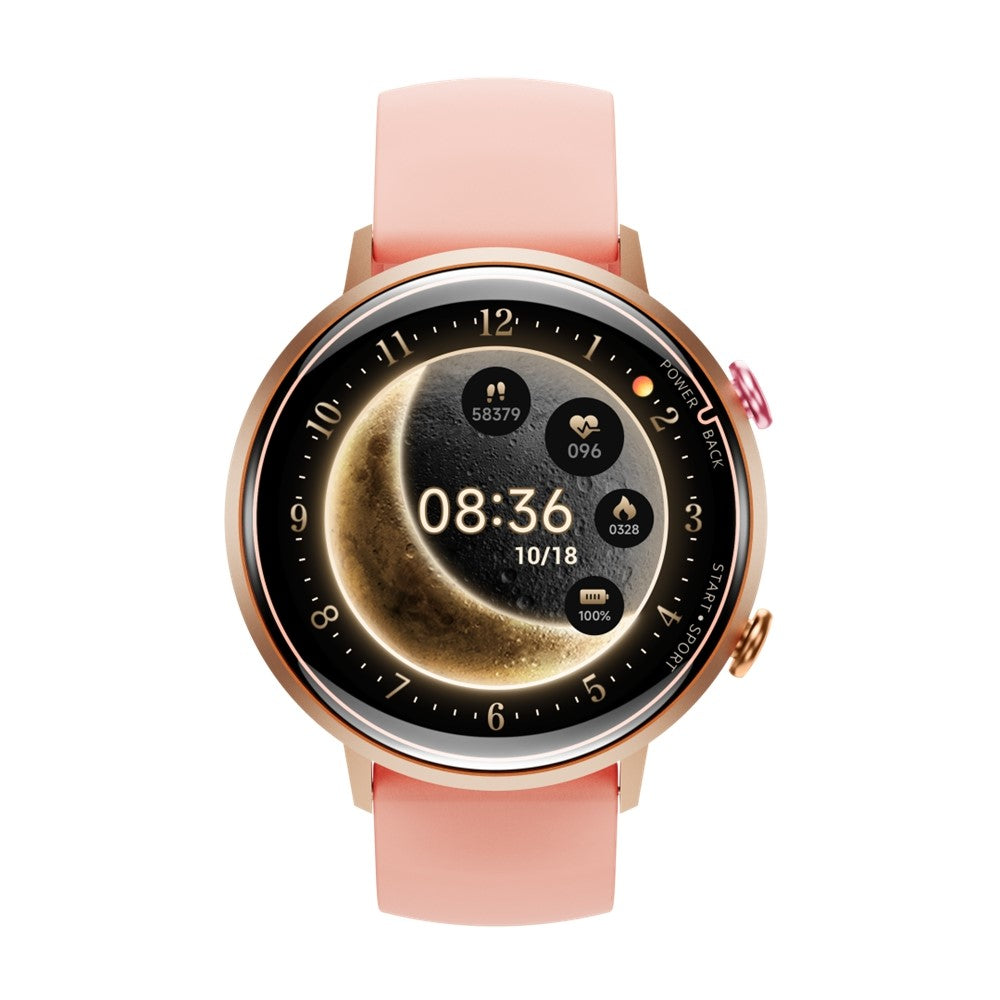 W2 Smart Watch for Women 1.32 Inch AMOLED Screen Health Tracking 5 ATM Waterproof Fitness Tracker