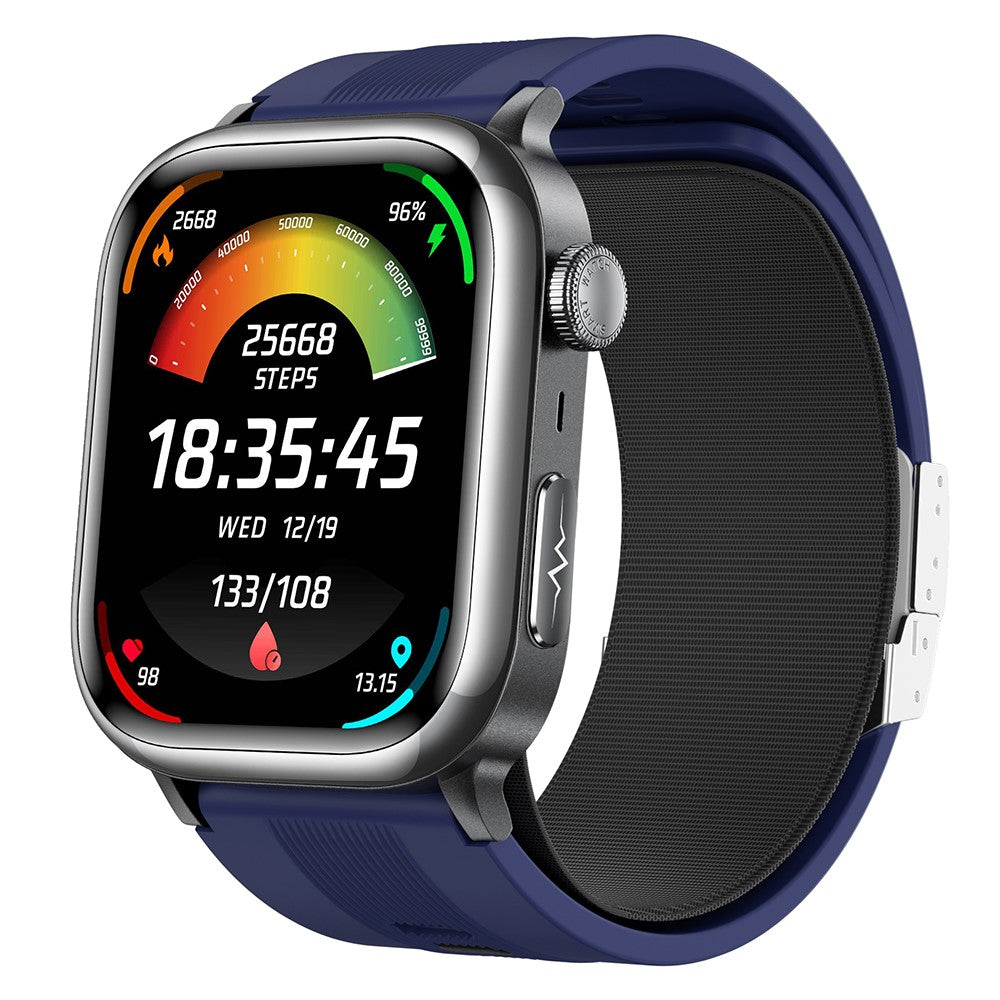 Air-Pump Blood Pressure Smart Watch – ECG & SOS Alerts (TK66)