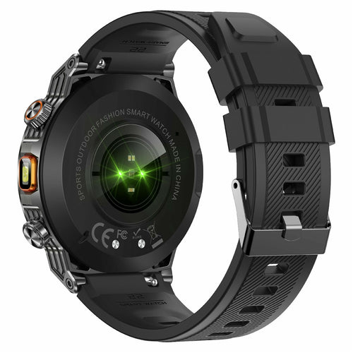 AK81 1.46 Inch IPS Screen Smart Watch Heart Rate Monitor Bluetooth-Compatible Calling Sports Wristwatch, Silicone Strap