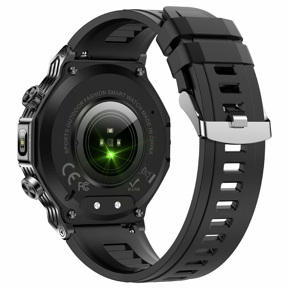 AK82 1.8 Inch Screen Smart Watch Bluetooth-Compatible Calling Heart Rate Monitor Sports Tracker, Silicone Strap